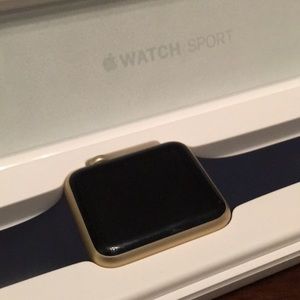 Gen 1 Apple Watch ⌚️ - Gold with navy sport band